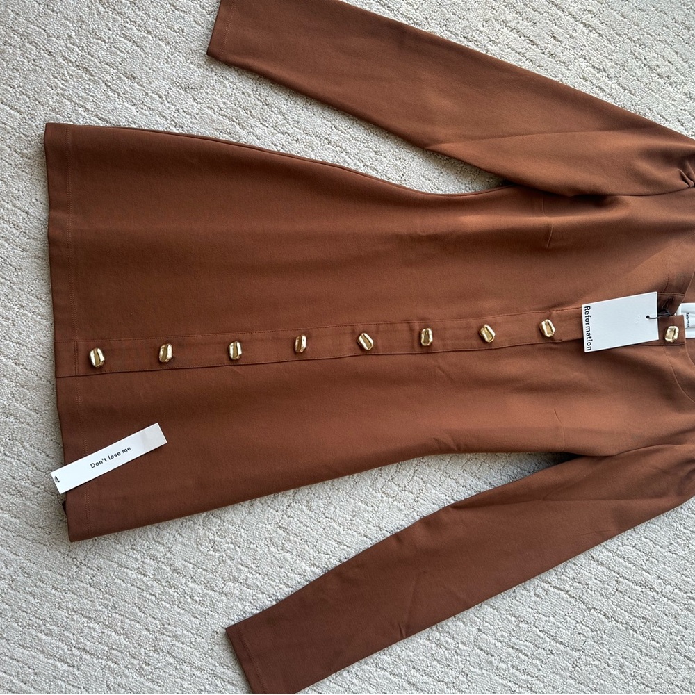 Reformation Brown Mini Dress